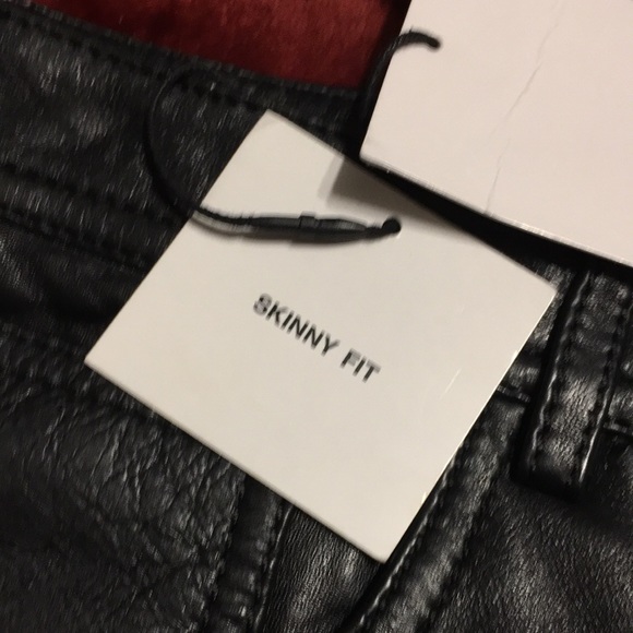 ZARA LIMITED EDITION COLLECTION NWT REAL LEATHER SKINNY FIT JEANS SIZE 32 - Picture 5 of 10